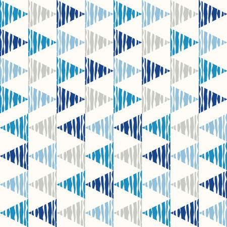 Seamless pattern with decorative stars of curved stripes. Design with manual hatching. Textile....