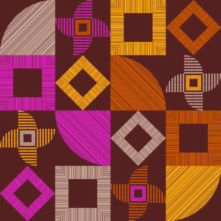 Navajo mosaic rug with traditional folk geometric pattern. Native American Indian blanket. Aztec...