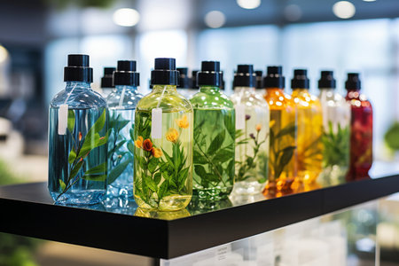 Eco-friendly shopping, cosmetics in store with zero waste, Focus on the environmental aspect of shoppingの素材