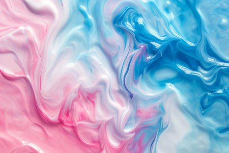 liquid abstract background, in saturated pink and blue tones, the concept of creative designの素材