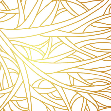 Complex golden linear vector background. Sophisticated and elegant.のイラスト素材