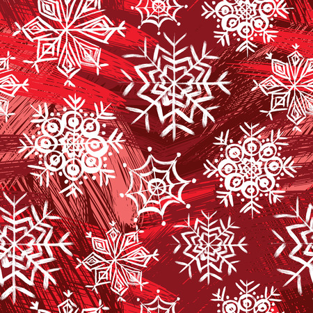 seamless pattern with snowflakes. Winter background. Christmas pattern.のイラスト素材
