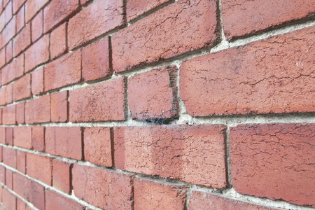 close up to brick wall