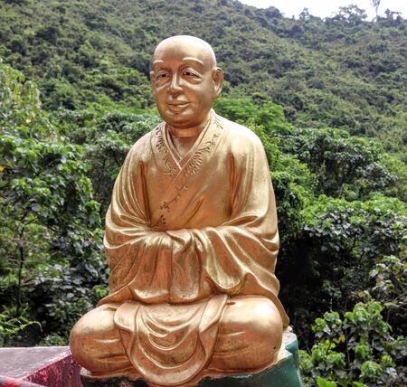 10,000 Buddhas Monsastery at Sha Tin Hong Kongの写真素材