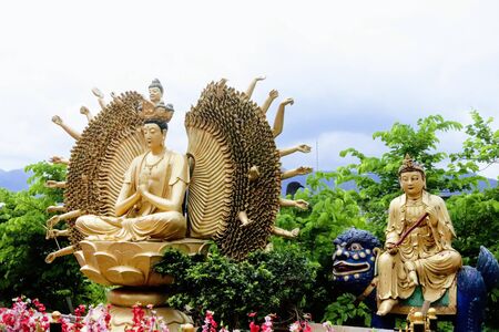 10,000 Buddhas Monastery at Sha Tin Hong Kongの写真素材
