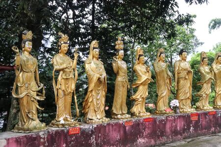 10,000 Buddhas Monastery at Sha Tin Hong Kongの写真素材
