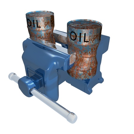 oil barrels in viseの写真素材