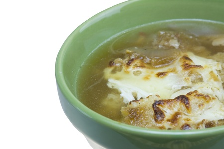 french onion soup closeupの写真素材
