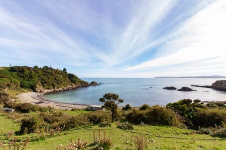 Chilean Chiloe Island Coast Landscape. Pacific coast landscape.の写真素材