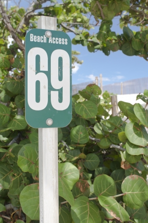 Beach Access Signの写真素材