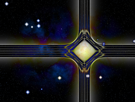 Contemporary version of the traditional christian christmas star