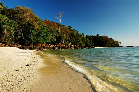 Beach on the island of Phi Phi, Thailand