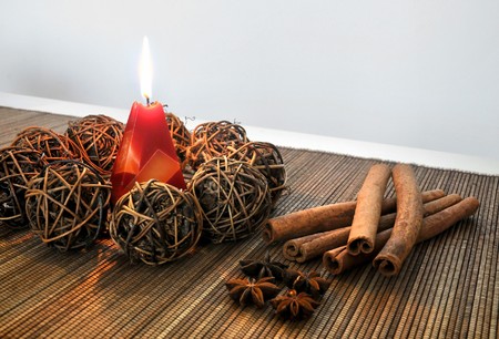 A Still Life - The Christmas decorationsの写真素材