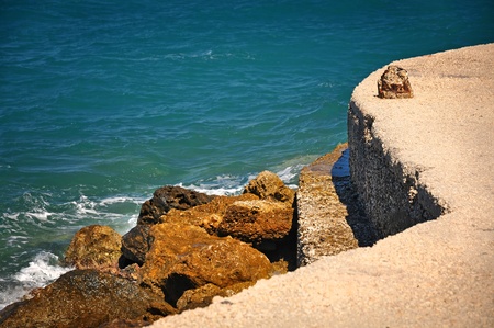 Abstract detail of the port - Poros, Kefalonia, Greeceの写真素材