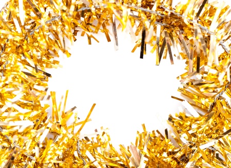 The golden chain on a white background .の写真素材