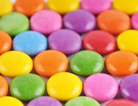 The colors of chocolate candies - backgroundの写真素材