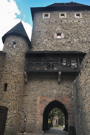 The gate - castle Helfstyn in Czech republicのeditorial素材