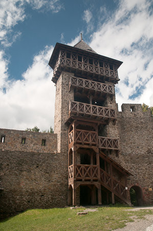 The castle Helfstyn in Czech republicのeditorial素材