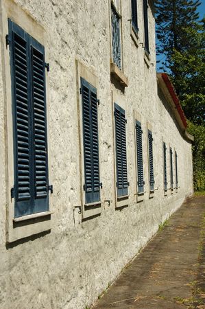 Old building tea factory in the Azoresの写真素材