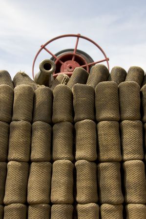 Fire fighting equipment to keep people safeの写真素材