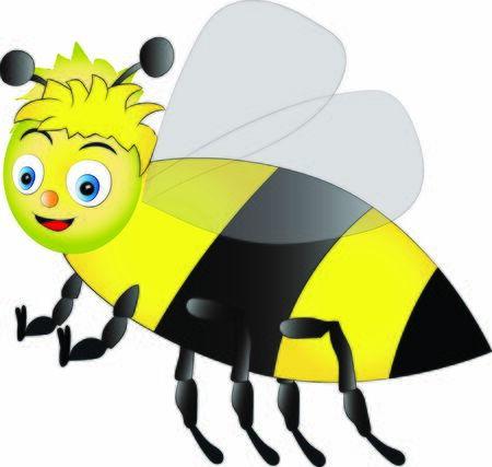 Cute Cartoon beeの写真素材
