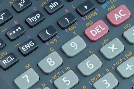 scientific calculatorの写真素材