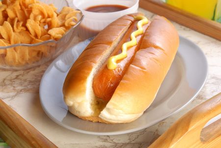 Hot dog breadの写真素材