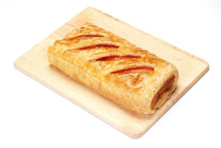 Rise the crisp cake isolated  on the white background  の写真素材
