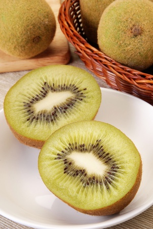 Close up of kiwi fruitの写真素材