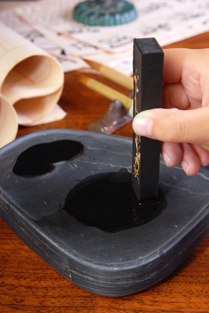  Chinese ancient tradition writing instrumentの写真素材