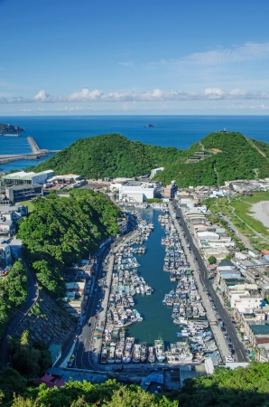 Taiwan Fishing Port NAN-FANG-AOの写真素材
