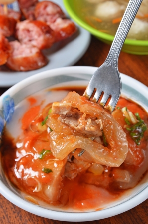 Taiwanese Meatball   - A popular Taiwan foodの写真素材