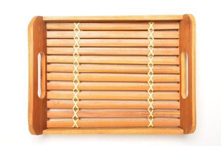  Chinese tray isolated on white  background   の写真素材