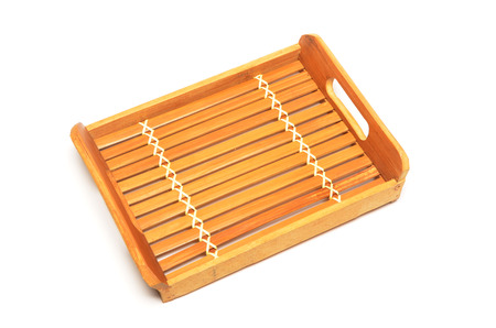  Chinese tray isolated on white  background   