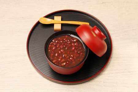 Traditional Japanese Dessert - Red bean sweet soup