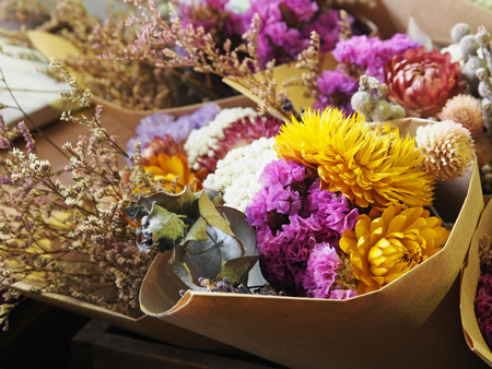 Bouquet of dried flowersの写真素材