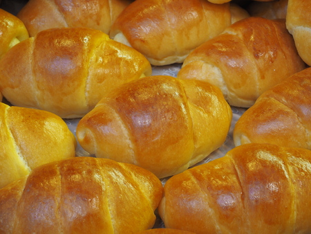Delicious bread on a market