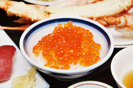 Salmon roed with riceの写真素材