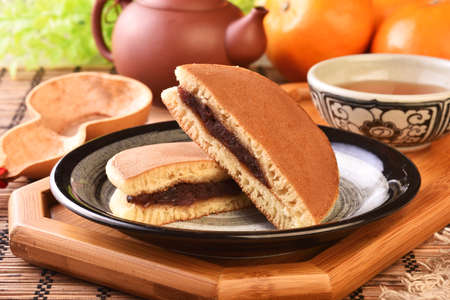 Dorayaki-Japanese traditional red-bean sweetの写真素材