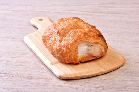 Taro mochi pastry on the plateの写真素材