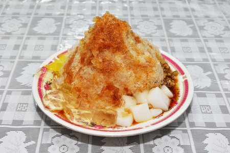 Taiwan type of epidemic shaved iceの写真素材