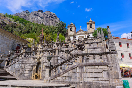 Arcos de Valdevez, Portugal - 2020-08-11 - Sanctuary of Nossa Senhora da Penedaのeditorial素材