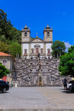 Arcos de Valdevez, Portugal - 2020-08-11 - Sanctuary of Nossa Senhora da Penedaのeditorial素材