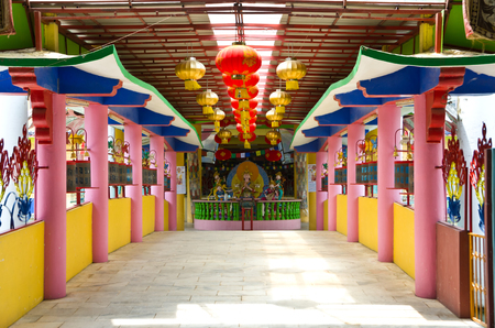 Tambun Tibetian Buddhist Temple, Perak, Malaysia - Tambun Tibetian Temple, also known as Jingang Jing She by the locals, is surrounded by magnificent perimeters of luscious valleys, orchards and limestone hills.のeditorial素材