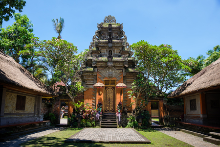 Ubud palace, Bali, Indonesiaのeditorial素材