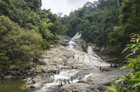 Chamang Waterfall, Bentong, Malaysiaのeditorial素材