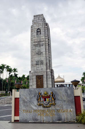 Tugu Negara Malaysia a.k.a Malaysia National Monument is a monument to commemorate for those who died during World War II and the Malayan Emergency, Kuala Lumpur, Malaysia.のeditorial素材