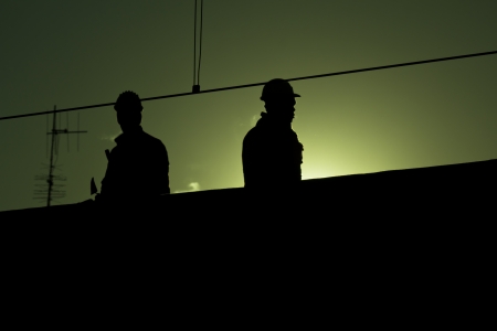 Men at workの写真素材
