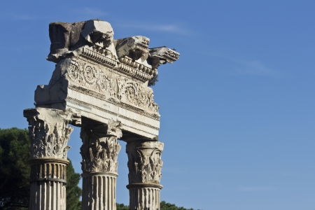Fori Imperiali ruins - Roma, Italia の写真素材