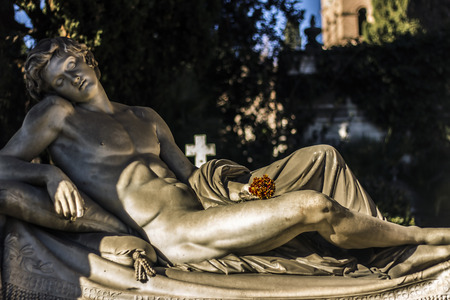 Verano cemetery, Roma - Italiaの写真素材
